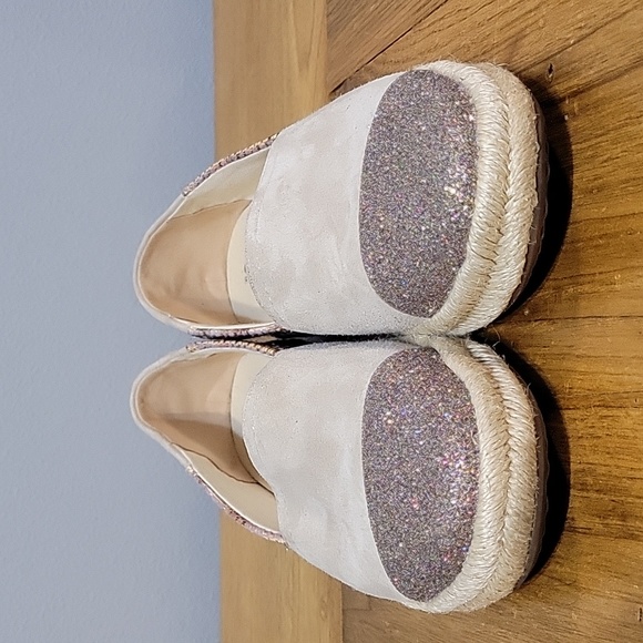 Geox Modesty size 8 slip on espadrille with sparkle toes - Picture 2 of 9